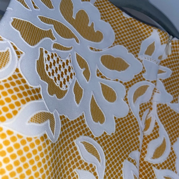 Kate and Lily Yellow and White Floral Embroidered Dress - Picture 6 of 7